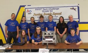 Picture of FTC team 92 Junior Bomb Squad at Arkansas FTC Tournament.